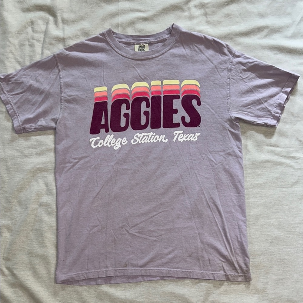 Aggies College Station Texas Purple T-Shirt